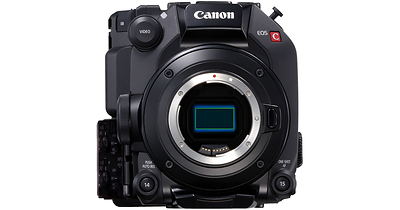 Canon EOS C300 Mark III Digital Cinema Camera features a Super 35mm Dual Gain Output sensor with up to 16 stops of high dynamic range capability for superior HDR recording and low noise. The EF lens mount offers compatibility not only with Canon's existing broad range of DSLR lenses but also with their line of EF-mount cinema prime, zooms, and even 2.0 and 1.33 anamorphic lenses. The mount is also interchangeable with a separately available PL mount by the end user.