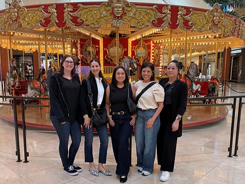 Members of the Costa Mesa Ultimate Staffing team met up for a casual team-building get-together at an iconic Orange County location, the carousel at South Coast Plaza. Members of the Costa Mesa Ultimate Staffing team met up for a casual team-building get-together at an iconic Orange County location, the carousel at South Coast Plaza.