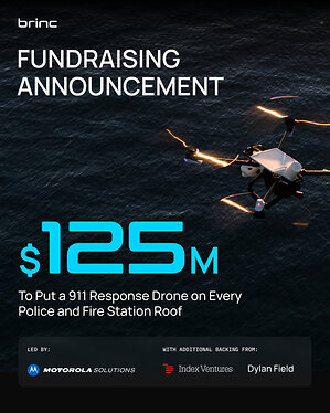 BRINC Raises $125M to Put a 911 Response Drone on Every Police and Fire Station Roof