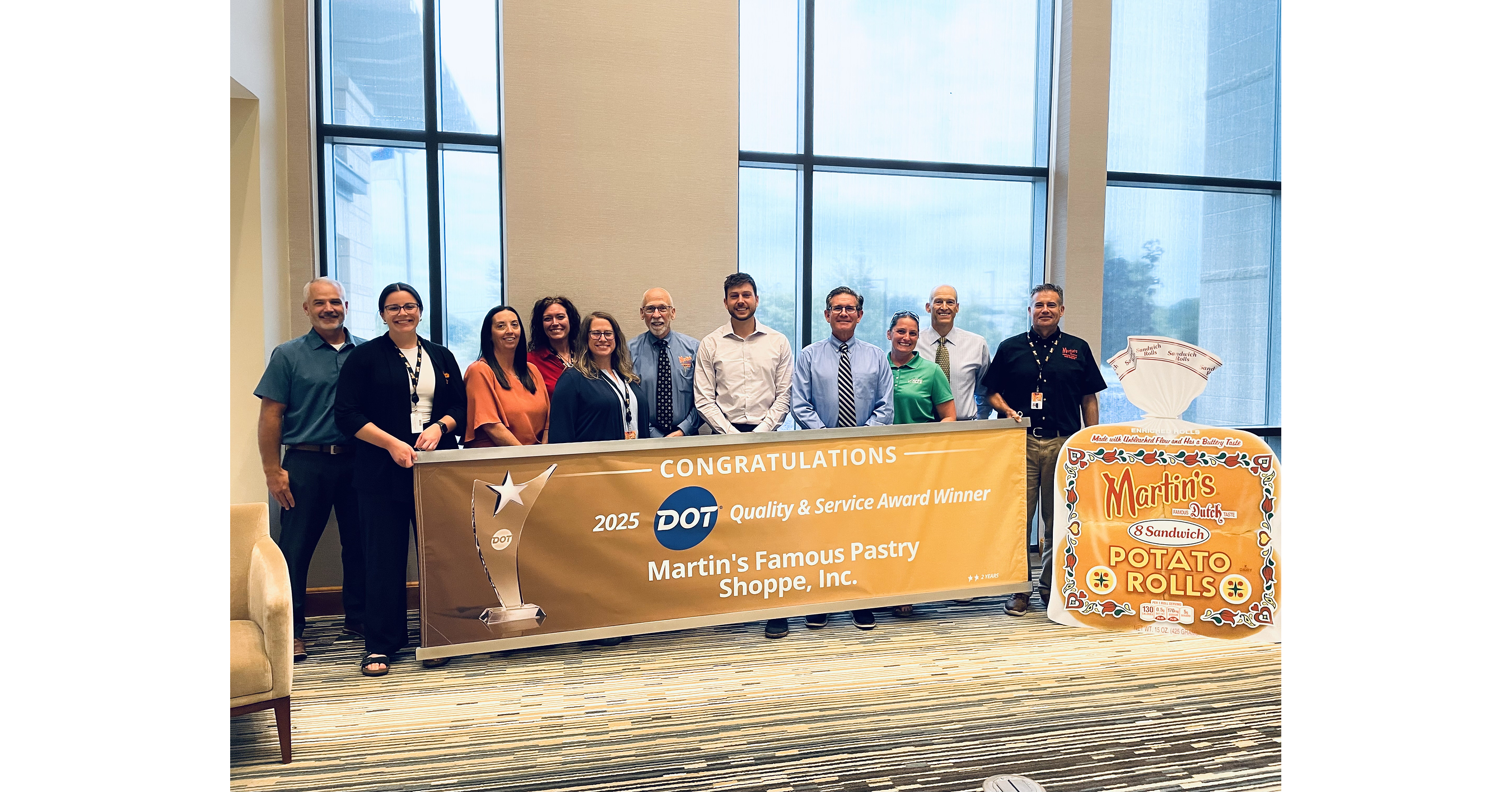 Martin's Famous Potato Rolls & Bread Honored with Dot Foods Quality and Service Award