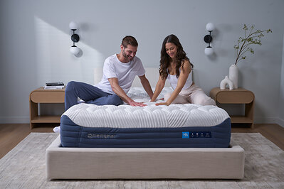 The redesigned H4 Hybrid Performance® Mattress offers a medium feel and features the the new React™ Blend Pillowtop.