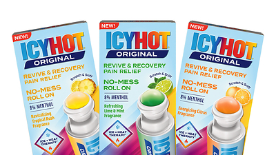 ICY HOT® INTRODUCES ‘REVIVE & RECOVERY’: A NEW SCENTED, NO-MESS ROLL-ON THAT RELIEVES PAIN AND REJUVENATES THE SENSES.