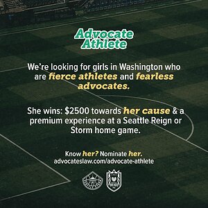 The Advocates Partner with Seattle Storm and Seattle Reign FC to Recognize Youth Athletes in the Community