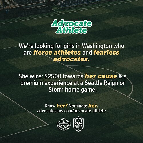 Advocate Athlete program celebrates girls leading beyond the game.