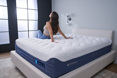 The redesigned H6 Hybrid Performance® Mattress offers a plush feel and features the the new React™ Blend Pillowtop.