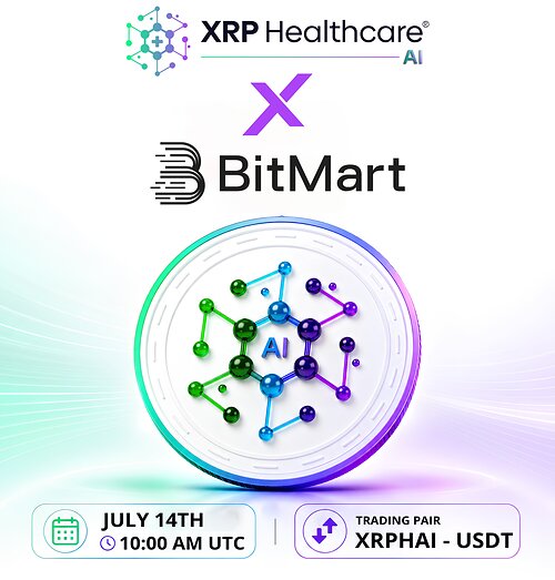 XRP Healthcare, the First AI Healthcare Platform Built on the XRP Ledger, Announces BitMart Listing of XRPHAI