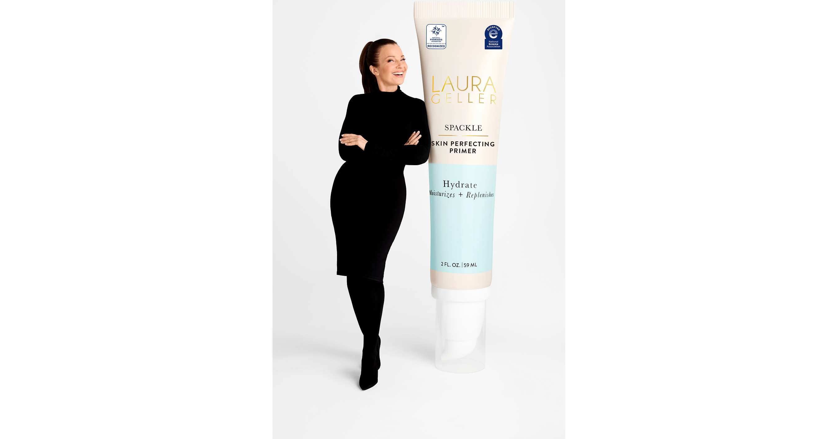 LAURA GELLER BEAUTY'S SPACKLE SKIN PERFECTING PRIMER: HYDRATE EARNS NATIONAL ECZEMA ASSOCIATION SEAL OF ACCEPTANCE; BRAND LAUNCHES NEW CAMPAIGN FEATURING FRAN DRESCHER