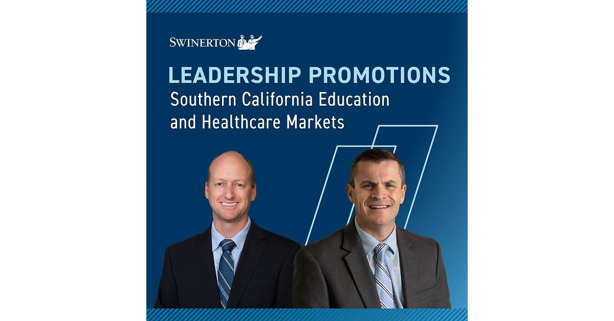 Swinerton Announces Leadership Promotions to Support Growth in Southern California Education and Healthcare Markets