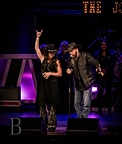 Accepting the Josie Music Award for Best Outlaw Group at Grand Ole Opry