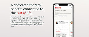 Aduro launches Aduro Mental Health &amp; Resilience, a dedicated therapy benefit that connects mental and physical health.