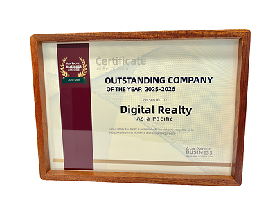  Digital Realty has received the Outstanding Company of the Year award at the Asia Pacific Business Awards 2025-2026 for its achievements in advancing AI-ready digital infrastructure across Asia Pacific.