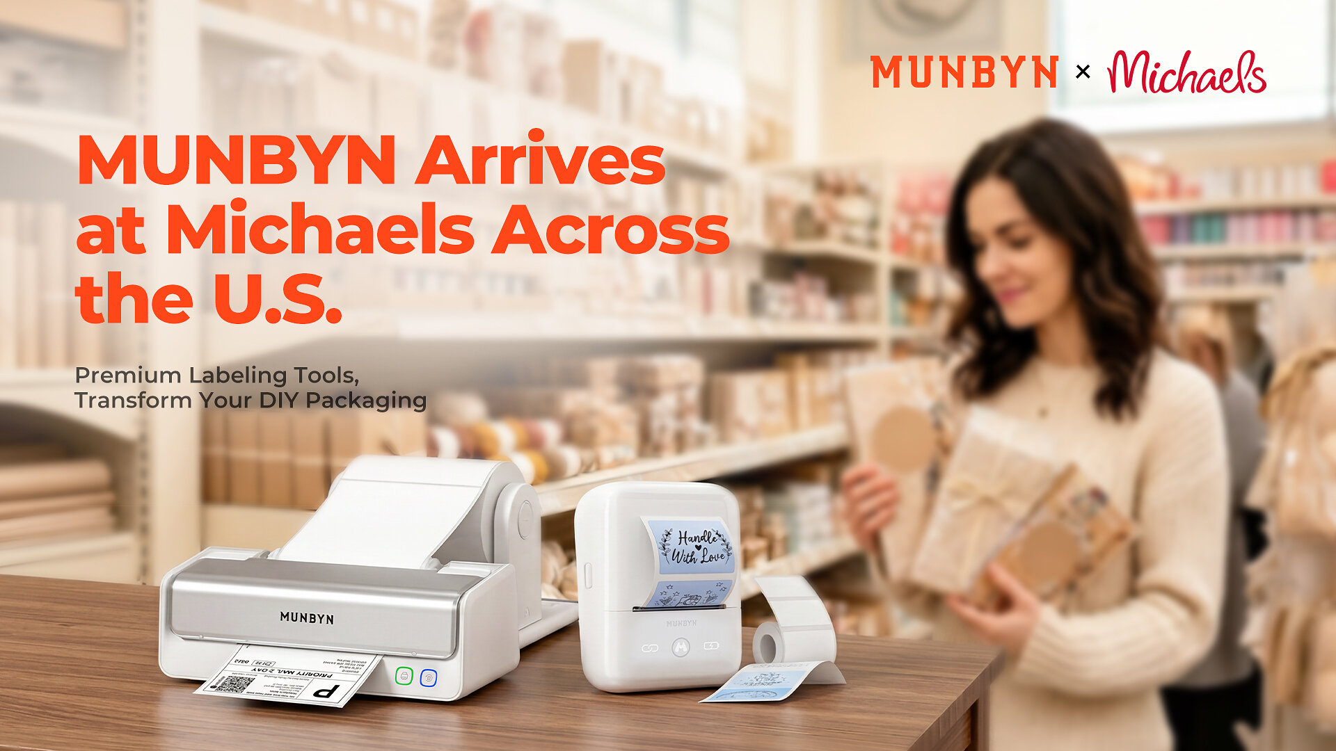 MUNBYN Partners with Michaels to Bring Creative-Focused Smart Printing Solutions to U.S. Crafters Nationwide