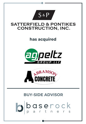 BaseRock Partners Advises Satterfield &amp; Pontikes Construction, Inc. on Its Acquisition of A.G. Peltz Group, LLC and Abramson, LLC