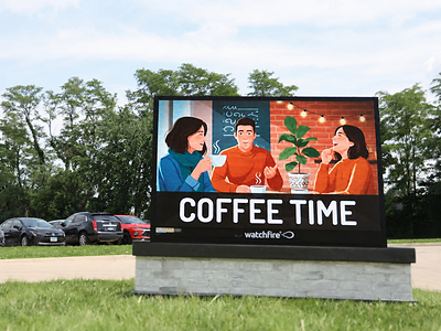 AI-generated using Watchfire's new patent-pending Ignite Content Generator, this image demonstrates how users can quickly and easily create graphics optimized specifically for LED displays.