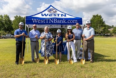 West Tennessee Bank broke ground July 7 on its new Germantown branch, marking another milestone in the bank’s continued expansion into Shelby County. 
