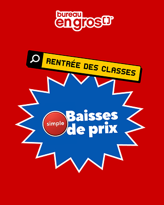 Il est également possible de réaliser des économies supplémentaires grâce aux promotions hebdomadaires, aux aubaines, c’est simple, à l’événement Amis et famille de deux semaines qui commence le 17 juillet, ainsi qu’à une remise de 15 % sur les achats effectués avec une carte Bureau en Gros ou Flexiti du 7 août au 17 septembre. 