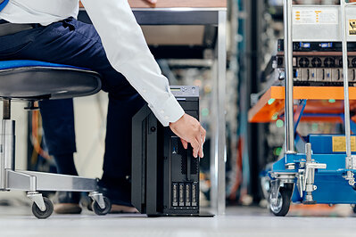 IBM PowerS1112, tower chassis form factor. (Image credit: Thomas Prior for IBM) IBM PowerS1112, tower chassis form factor. (Image credit: Thomas Prior for IBM)