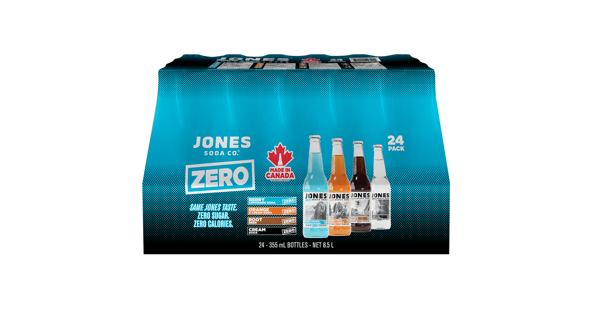 Jones Soda Expands Craft Soda Portfolio with Zero Sugar Lineup at Western Canada Club Stores