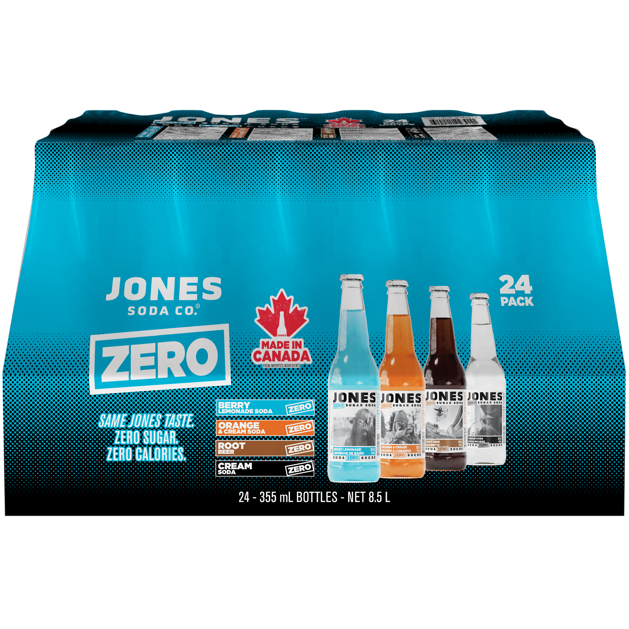 Jones Soda Expands Craft Soda Portfolio with Zero Sugar Lineup at Western Canada Club Stores