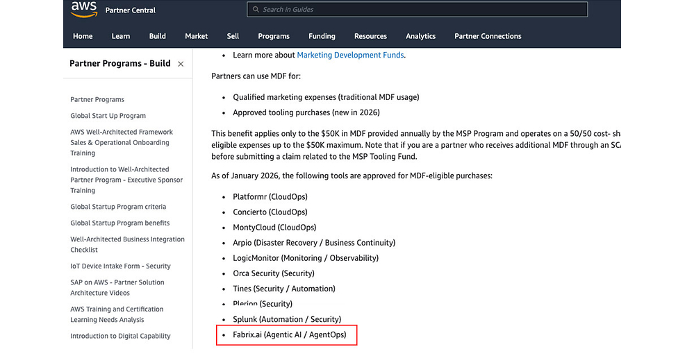Fabrix.ai Selected as the Agentic Operational Intelligence Platform for the AWS Managed Service Provider Recommended Toolkit Fabrix.ai Selected as the Agentic Operational Intelligence Platform for the AWS Managed Service Provider Recommended Toolkit