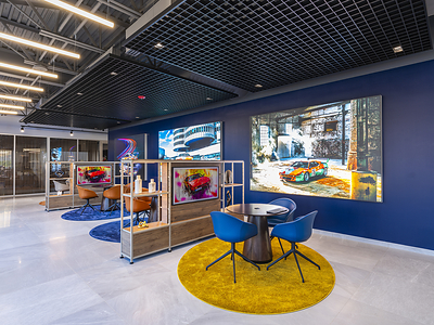 Interior photo of BMW Houston Midtown location