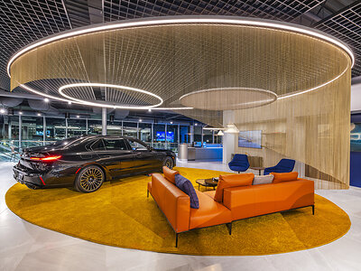 Interior photo of BMW Houston Midtown location