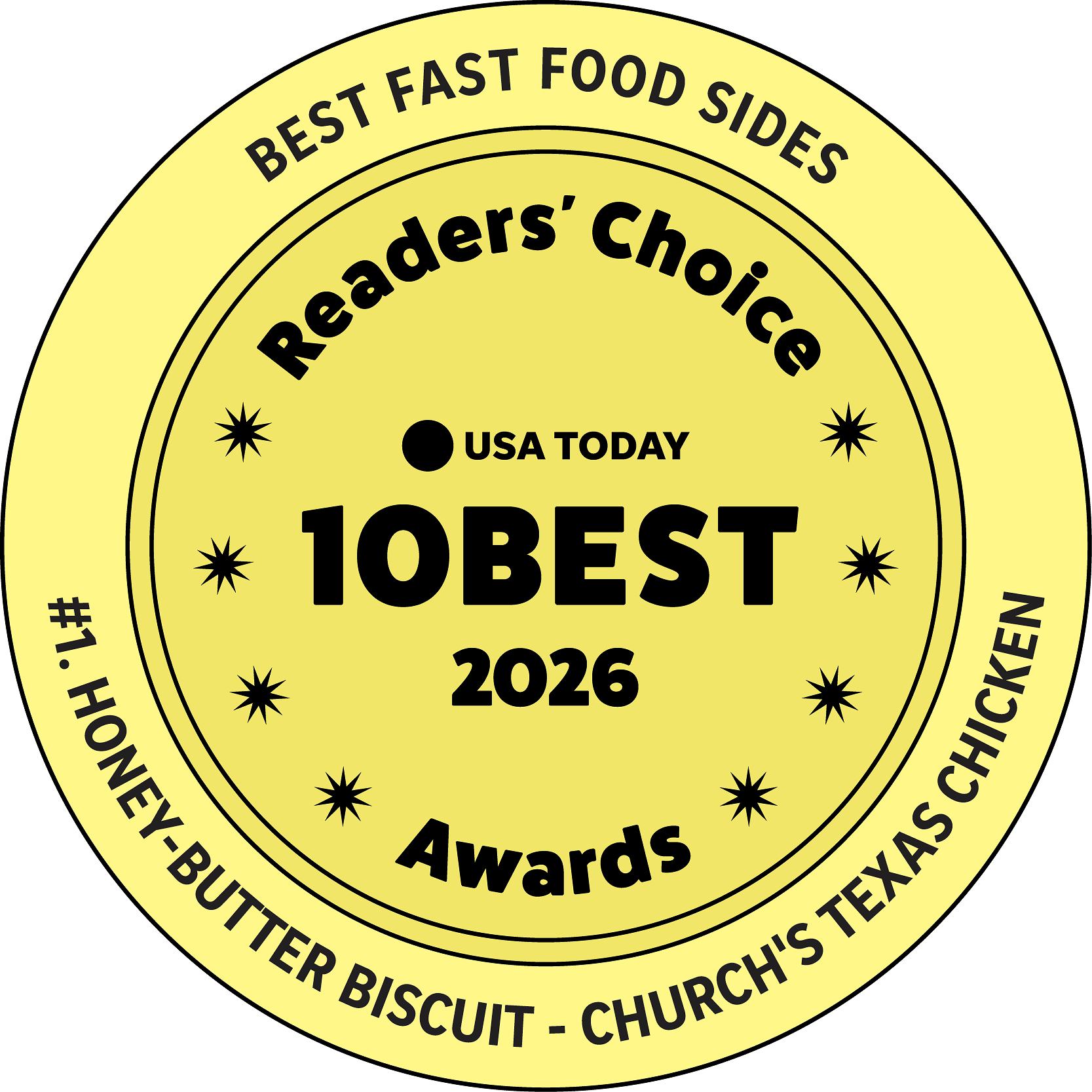 America Has Spoken: Church's Honey-Butter Biscuit™ Is the No. 1 Fast-Food Side
