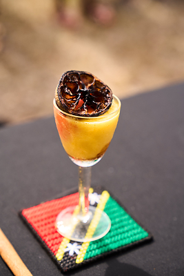 Speciality Mango Cocktail served at the Nevis Mango Festival’s Mango Mania.