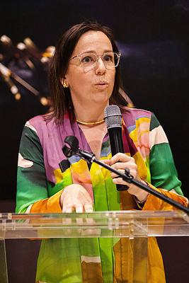 Kate Burgin, the Andrea B. and John H. Laporte Director and CEO of the Walters Art Museum, speaks during the Black Philanthropy Circle’s 2026 celebration at the Walters Art Museum. (Photo Credit: Baltimore Community Foundation)
