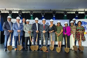 The NHP Foundation, Trinity East Village CDC, Housing Alliance HTX, and partners joined by Mayor John Whitmire break ground on Trinity East Village Senior