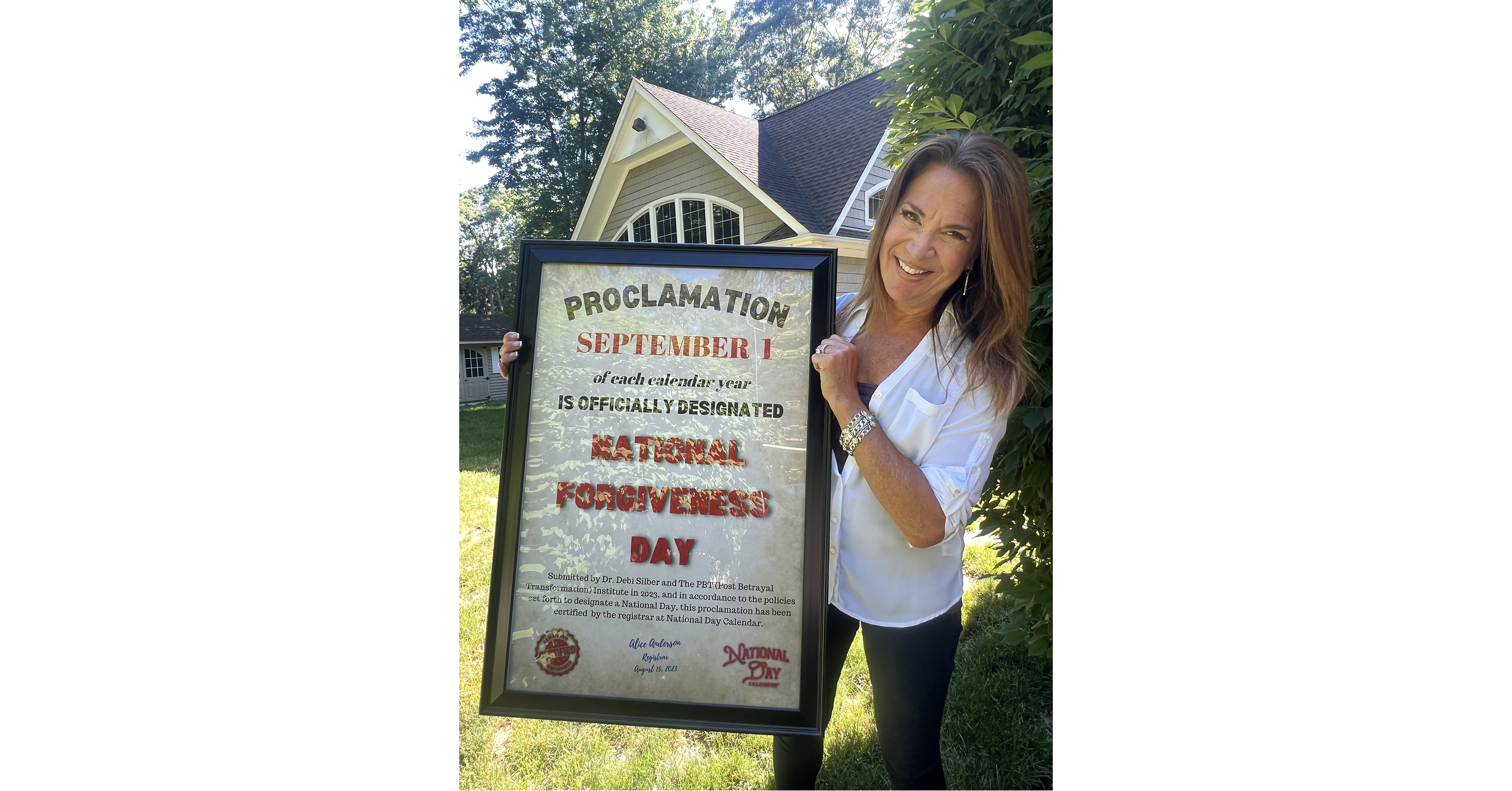NATIONAL FORGIVENESS DAY, SEPTEMBER 1ST, MARKS ITS FOURTH YEAR WITH A BOLD QUESTION: CAN 21 DAYS TRANSFORM ANGER AND RESENTMENT INTO FORGIVENESS AND FREEDOM?