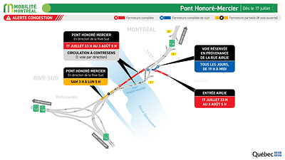Planifier ses déplacements sur le réseau autoroutier : entraves majeures durant la fin de semaine du 17 au 20 juillet