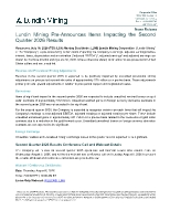 Lundin Mining Pre-Announces Items Impacting the Second Quarter 2026 Results