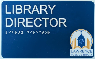 City of Lawrence Library ADA Signage