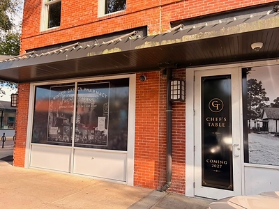 The Tasting Room will occupy 2 West Plant Street, at the corner of Plant and Main, with The Chef’s Table next door at 12 West Plant Street. 