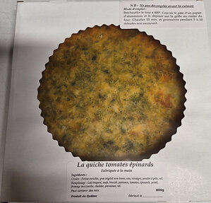 Mise en garde à la population - Présence non déclarée d'œufs et de sulfites dans de la quiche et divers pâtés préparés et vendus par l'entreprise Création Madeleine SENC