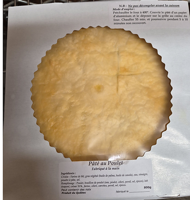 pâté au poulet pâté au poulet