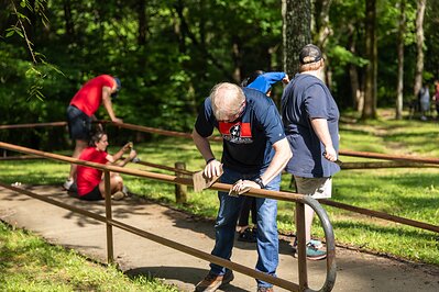 TriStar Bank employees volunteer at Montgomery Bell State Park Friday, June 19, 2026. 