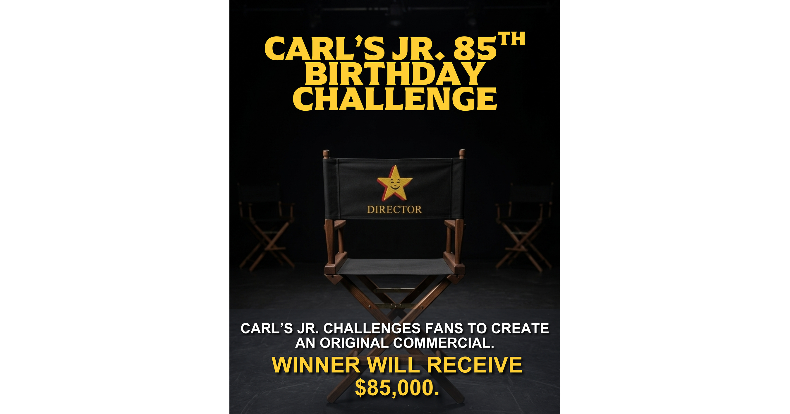 Carl's Jr.® Celebrates 85 Years with $85,000 Prize for one Creative Fan