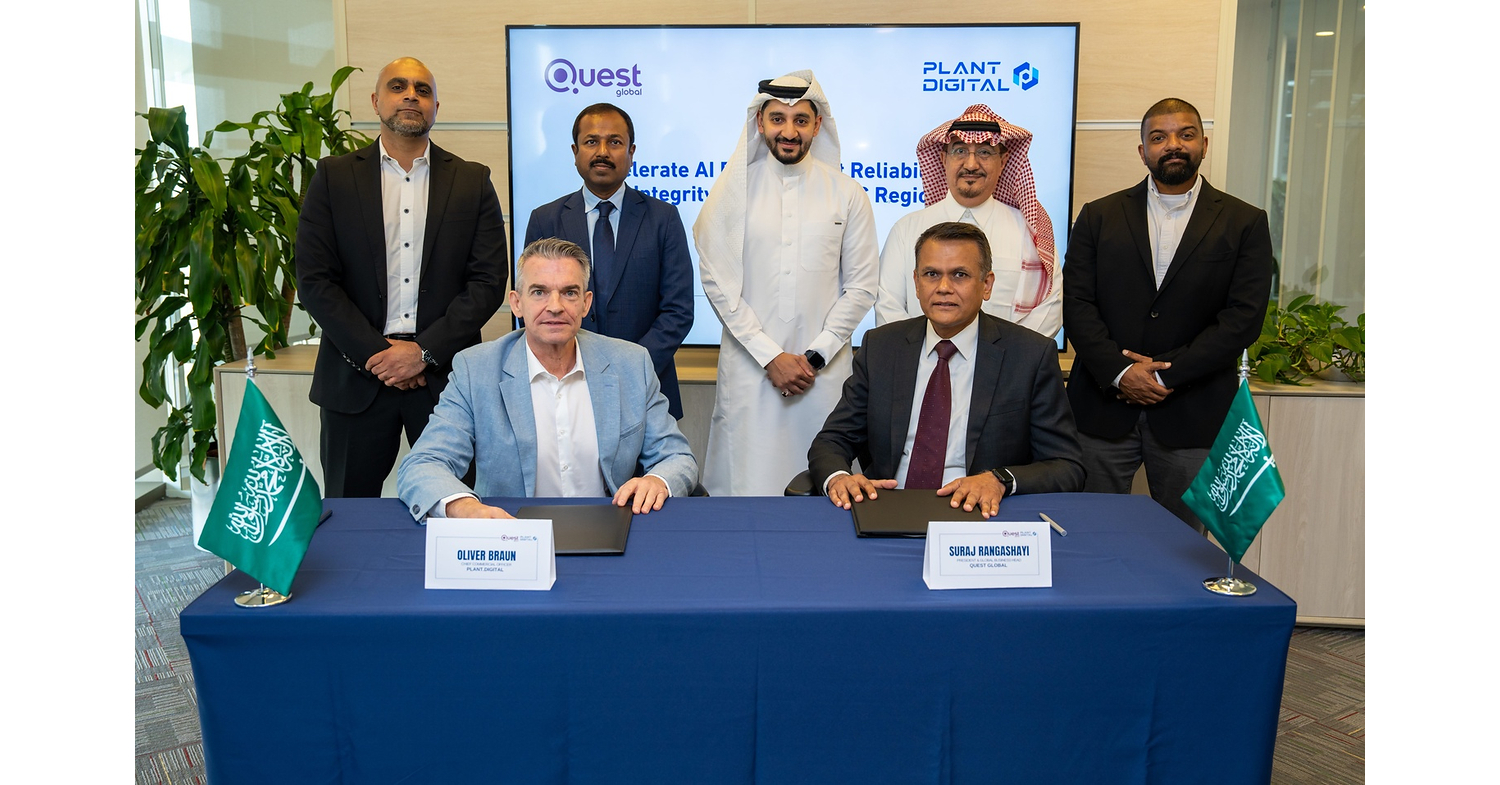 Plant.Digital Selects Quest Global as a Strategic Partner to Accelerate AI Driven Asset Reliability and Integrity Across the GCC Region
