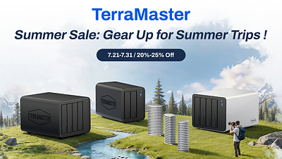 TerraMaster Offers up to 25% Off on Selected NAS & DAS - Gear Up for Summer Trips