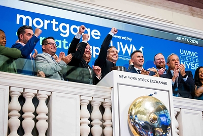 United Wholesale Mortgage at the NYSE on July 17