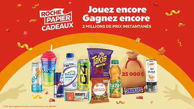 Le jeu Roche, Papier, Cadeaux est de retour chez Couche-Tard