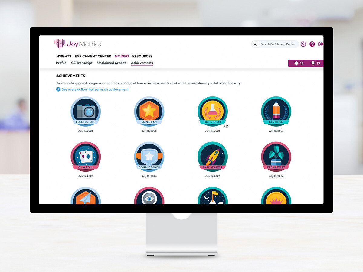 Joy Metrics ajoute des récompenses pour renforcer l'engagement des cliniciens