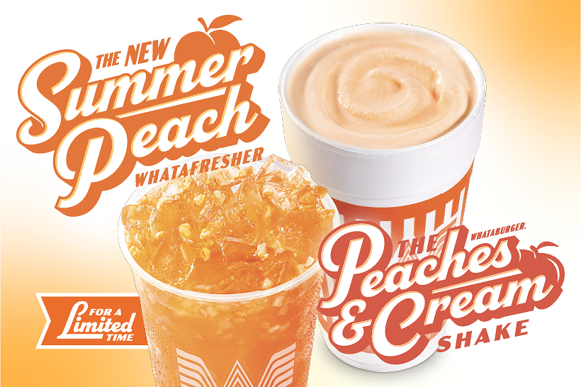 Whataburger® Serves Up a Taste of Summer with Two New Peachy Treats