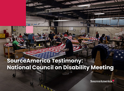 AbilityOne employees at Huntsville Rehabilitation Foundation, Inc. DBA Phoenix manufacturing interment flags