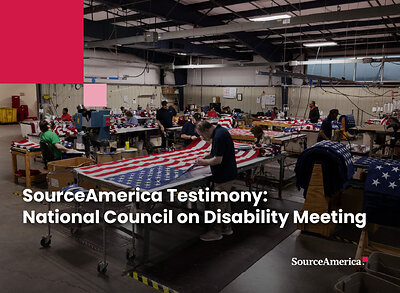 AbilityOne employees at Huntsville Rehabilitation Foundation, Inc. DBA Phoenix manufacturing interment flags AbilityOne employees at Huntsville Rehabilitation Foundation, Inc. DBA Phoenix manufacturing interment flags