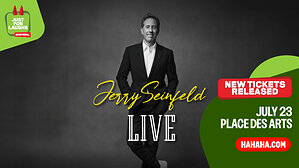 A NEW BLOCK OF TICKETS RELEASED FOR COMEDY LEGEND JERRY SEINFELD'S LIVE SHOW AT MONTREAL'S JUST FOR LAUGHS