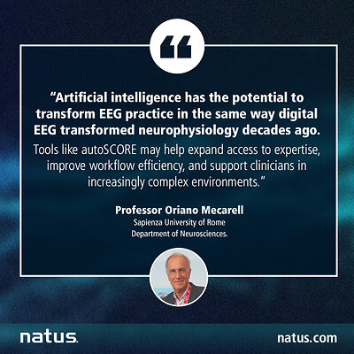 “Artificial intelligence has the potential to transform EEG practice in the same way digital EEG transformed neurophysiology decades ago,” said Professor Oriano Mecarelli of Sapienza University of Rome Department of Neurosciences. “Tools like autoSCORE may help expand access to expertise, improve workflow efficiency, and support clinicians in increasingly complex environments.” “Artificial intelligence has the potential to transform EEG practice in the same way digital EEG transformed neurophysiology decades ago,” said Professor Oriano Mecarelli of Sapienza University of Rome Department of Neurosciences. “Tools like autoSCORE may help expand access to expertise, improve workflow efficiency, and support clinicians in increasingly complex environments.”