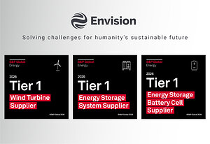 Envision Named to S&amp;P Global Tier 1 Cleantech Companies List for the Second Consecutive Year